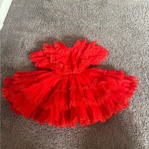 Vintage Better Made by Betty Oden Dress for toddler girl ruffle and puffy